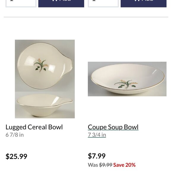 Edwin Knowles Set of 4 Lugged Bowls Vintage 1940s Forsythia Earthenware RARE - Picture 11 of 11